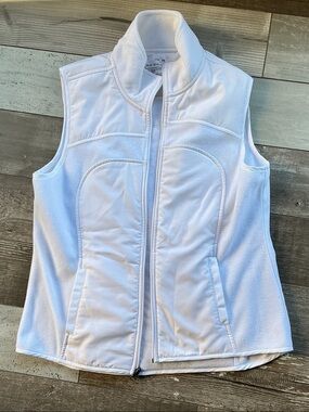 Tek Gear White Fleece Vest M